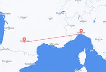 Flyrejser fra Genova, Italien til Toulouse, Frankrig