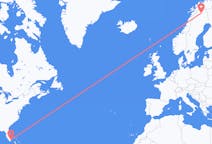 Flyg från Miami, USA till Kiruna, Sverige