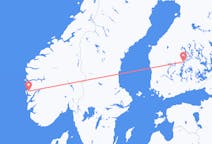 Flüge von der Stadt Jyväskylä in die Stadt Bergen