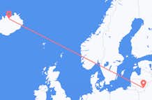 Flyrejser fra Akureyri til Vilnius