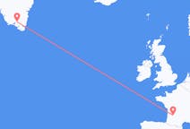 Flyrejser fra Bergerac, Frankrig til Narsarsuaq, Grønland