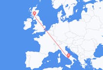 Flyg från Glasgow, Skottland till Neapel, Italien