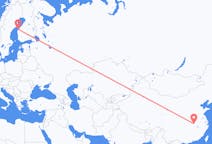 出发地 中国出发地 武汉市目的地 芬兰瓦萨的航班