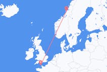Fly fra Alderney til Rørvik