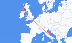 Flyreiser fra Pescara, Italia til Derry, Nord-Irland