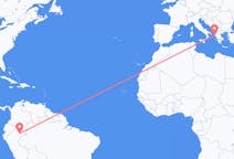 Flyreiser fra Iquitos, Peru til Korfu, Hellas