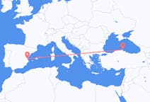 Рейсы из Синоп, Турция в Валенсия, Испания