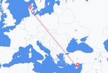 Flights from Larnaca, Cyprus to Billund, Denmark
