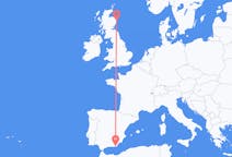 Flyreiser fra Almería, Spania til Aberdeen, Skottland