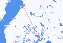 Fly fra Savonlinna til Oulu