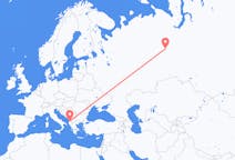 Flights from Nyagan, Russia to Tirana, Albania