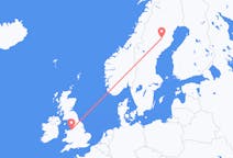 Flüge von Lycksele, Schweden nach Liverpool, England