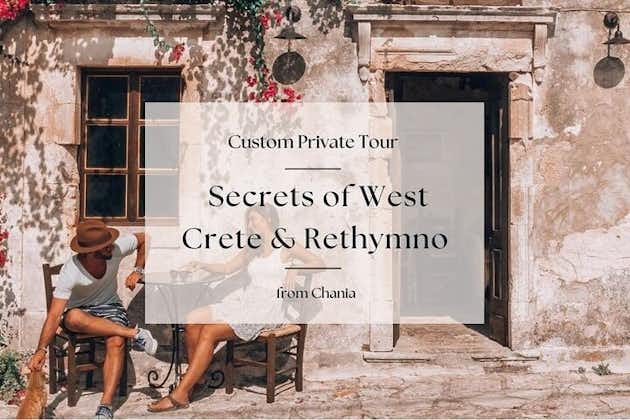 Geheimen van West-Kreta en privétour door de stad Rethymno vanuit Chania