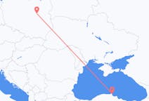 Flyrejser fra Sinop, Tyrkiet til Warszawa, Polen