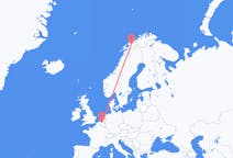 Loty z Bardufossa, Norwegia do Brukseli, Belgia