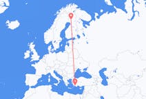Flyg från Rovaniemi, Finland till Dalaman, Turkiet