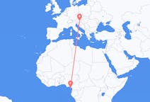 Flyreiser fra Malabo, Ekvatorial-Guinea til Graz, Østerrike