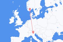 Flights from Kristiansand to Verona