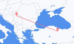 Flüge von Tokat, nach Belgrad