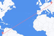 Flyreiser fra Guayaquil, Ecuador til Warszawa, Polen