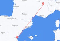 Flyrejser fra Valencia, Spanien til Grenoble, Frankrig