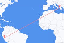 Flyrejser fra Huánuco, Peru til Korfu, Grækenland