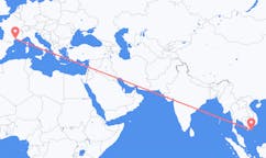Flights from Côn Sơn Island, Vietnam to Montpellier, France