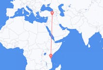 Vluchten van Zanzibar, Tanzania naar Mardin, Turkije