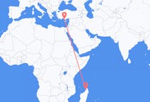 Flyrejser fra Nosy Be, Madagaskar til Gazipaşa, Tyrkiet