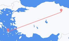 Flights from Tokat, Turkey to Naxos, Greece