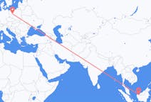 Flyg från Kuching, Malaysia till Poznań, Polen