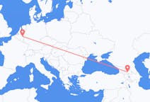 Vluchten van Tbilisi, Georgië naar Maastricht, Nederland