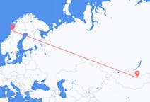 Flights from Ulaanbaatar, Mongolia to Mo i Rana, Norway