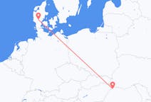 Flyreiser fra Satu Mare, Romania til Billund, Danmark