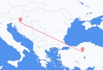 Vluchten van Zagreb naar Ankara