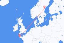 Flyg från Brest till Sundsvall