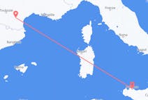 Flug frá Carcassonne, Frakklandi til Palermo, Ítalíu