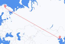 Flyrejser fra Dalian, Kina til Ivalo, Finland