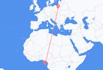 Flyrejser fra São Tomé til Warszawa