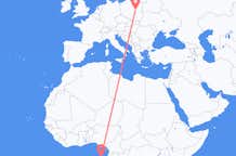 Flights from São Tomé to Warsaw