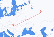 Fly fra Tsjeboksary til Budapest