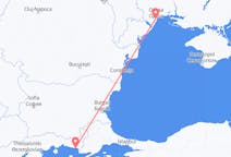 Vols depuis la ville d'Odessa vers la ville d'Alexandroúpoli