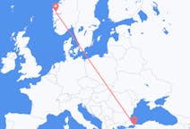 Flyg från Istanbul till Førde
