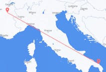 Flyreiser fra Chambery, Frankrike til Brindisi, Italia