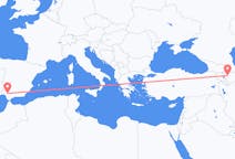 Flyreiser fra Gandsja, Aserbajdsjan til Sevilla, Spania