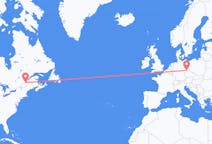 Flyreiser fra Québec, Canada til Dresden, Tyskland