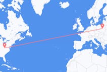 Flyrejser fra Hamilton til Warszawa