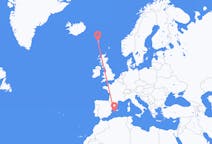 Flyrejser fra Sørvágur, Færøerne til Ibiza, Spanien