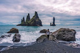 Klassisk dagstur langs sørkysten fra Reykjavik med guide og lydguide med berøringsskjerm