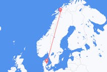 Flights from Narvik, Norway to Aarhus, Denmark